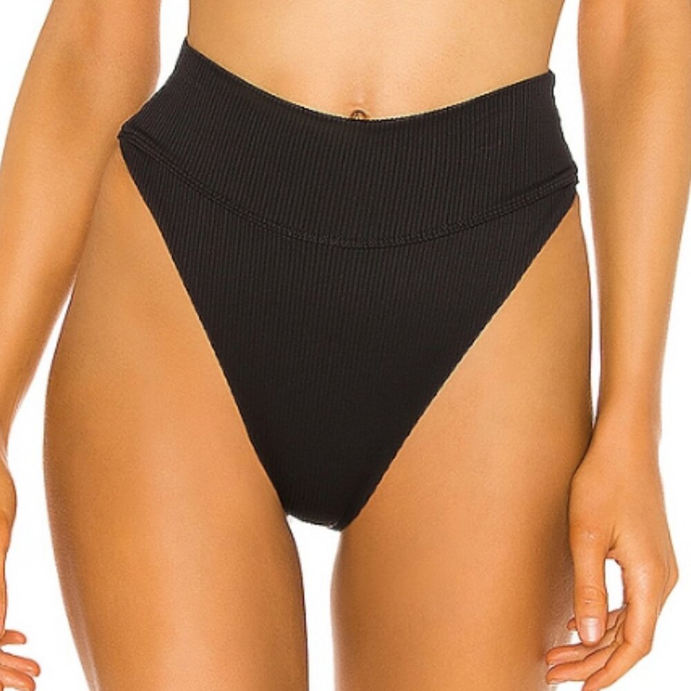 Beach Riot Black Ribbed Underwire Bikini - Picture 2 of 4